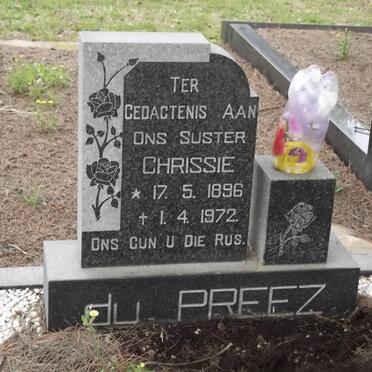 PREEZ Chrissie, du 1896-1972