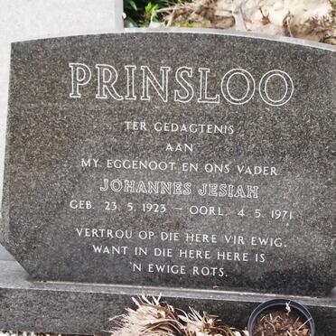PRINSLOO Johannes Jesiah 1923-1971