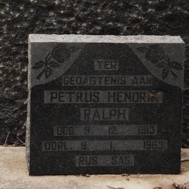 RALPH Petrus Hendrik 1913-1969
