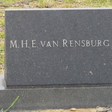 RENSBURG M.H.E., van 1904-1975