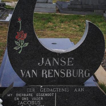 RENSBURG Jacobus, janse van 1932-1988