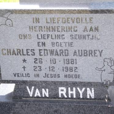 RHYN Charles Edward Aubrey, van 1981-1982