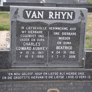 RHYN Charles Edward Aubrey, van 1917-1988 &amp; Beatrice 1912-2006