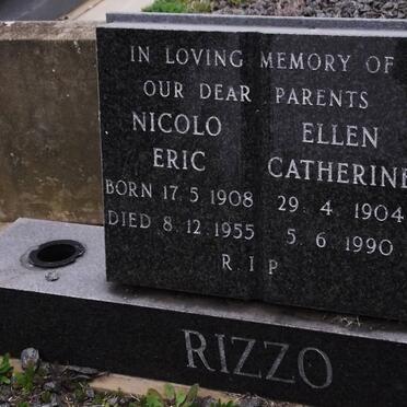 RIZZO Nicolo Eric 1908-1955 &amp; Ellen Catherine 1904-1990