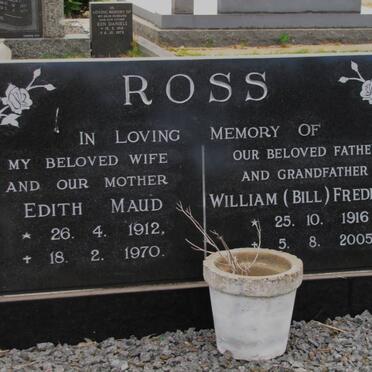 ROSS Edith Maud 1912-1970 &amp; William Frederick 1916-2005