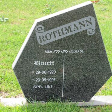 ROTHMANN Hanti 1920-1997