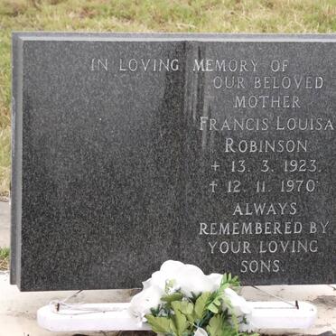 ROBINSON Francis Louisa 1923-1970