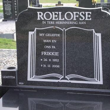 ROELOFSE Frederick 1952-2006