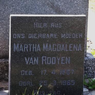 ROOYEN Martha Magdalena, van 1887-1965