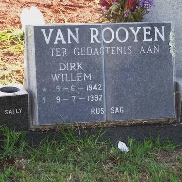 ROOYEN Dirk Willem, van 1942-1992