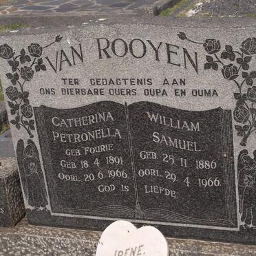 ROOYEN William Samuel, van 1886-1966 &amp; Catherina Petronella FOURIE 1891-1966