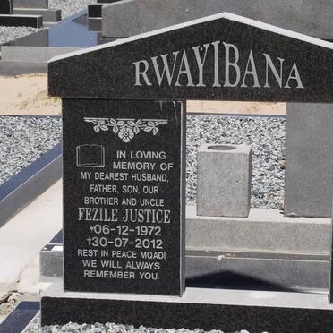 RWAYIBANA Fezile Justice 1972-2012