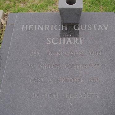 SCHARF Heinrich Gustav 1903-1983