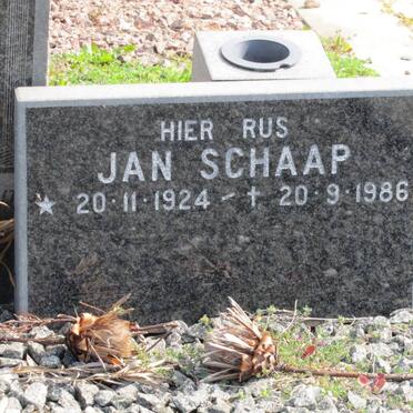 SCHAAP Jan 1924-1986
