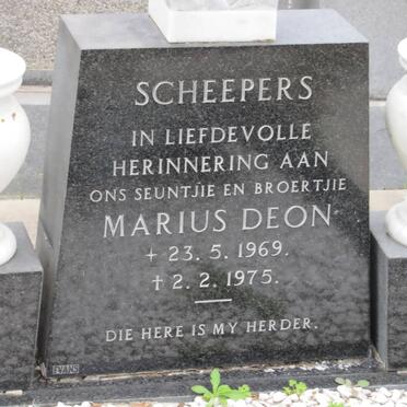 SCHEEPERS Marius Deon 1969-1975