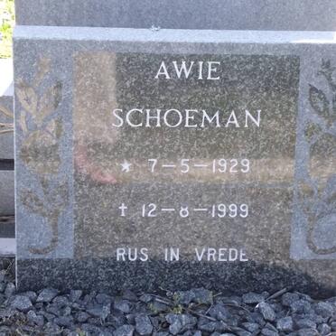 SCHOEMAN A.J. 1929-1999