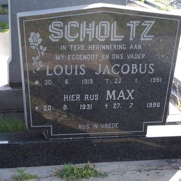 SCHOLTZ Louis Jacobus 1919-1991 &amp; Gertruida Margaretha 1931-1996