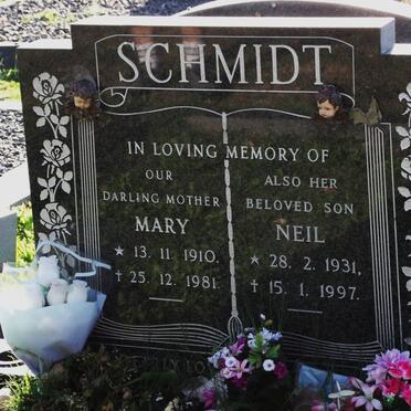 SCHMIDT Mary 1910-1981 :: SCHMIDT Neil 1931-1997