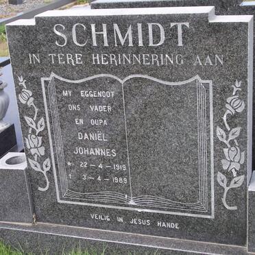 SCHMIDT Daniel Johannes 1919-1989