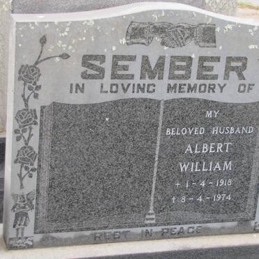 SEMBER Albert William 1918-1974