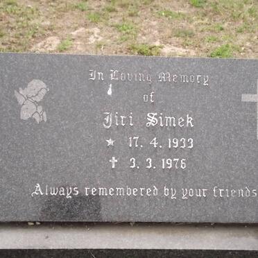 SIMEK Jiri 1933-1976