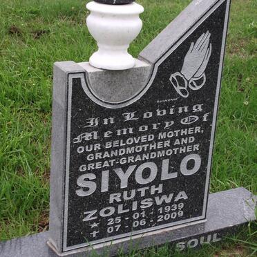 SIYOLO Ruth Zoliswa 1939-2009