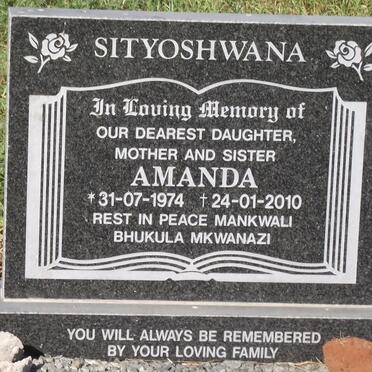 SITYOSHWANA Amanda 1974-2010