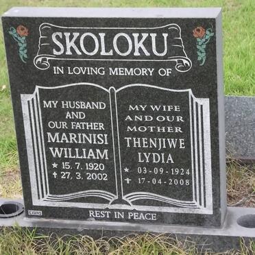 SKOLOKU Marinisi William 1920-2002 &amp; Thenjiwe Lydia 1924-2008