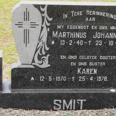 SMIT Marthinus Johannes 1940-1974 :: SMIT Karen 1970-1976
