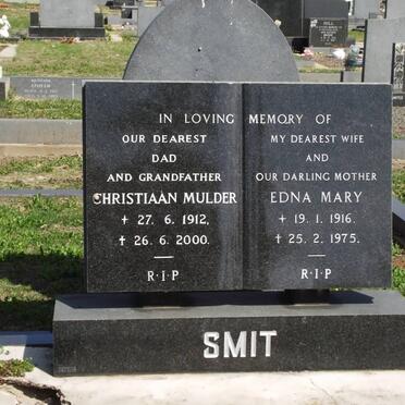 SMIT Christiaan Mulder 1912-2000 &amp; Edna Mary 1916-1975