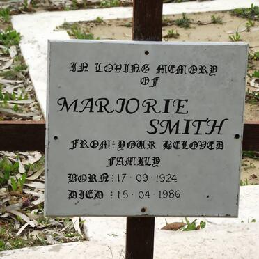 SMITH Marjorie 1924-1986