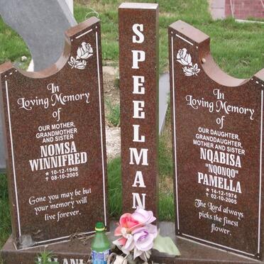 SPEELMAN Nomsa Winnifred 1948-2005 :: SPEELMAN Nqabisa Pamella 1974-2005