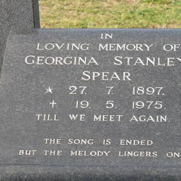 SPEAR Georgina Stanley 1897-1975