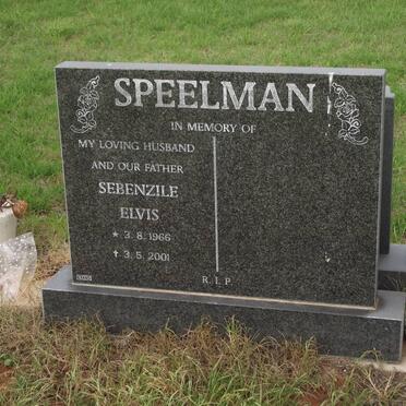 SPEELMAN Sebenzile Elvis 1966-2001