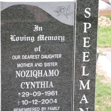 SPEELMAN Noziqhamo Cynthia 1961-2004