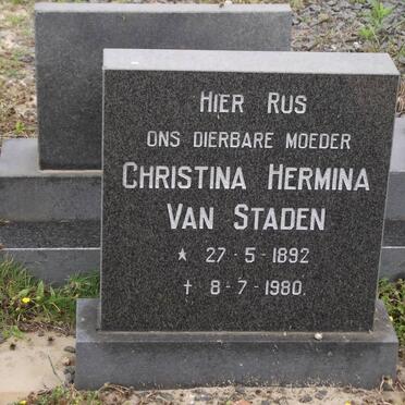 STADEN Christina Hermina, van formerly VAN DEN BERGH 1892-1980