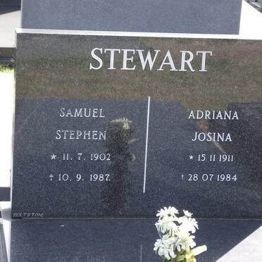 STEWART Samuel Stephen 1902-1987 &amp; Adriana Josina 1911-1984