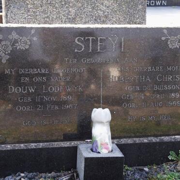 STEYL Douw Lodewyk 1891-1967 &amp; Hubertha Christina DU BUISSON 1898-1969