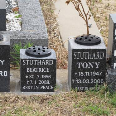STUTHARD Tony 1947-2006 &amp; Beatrice 1956-2008
