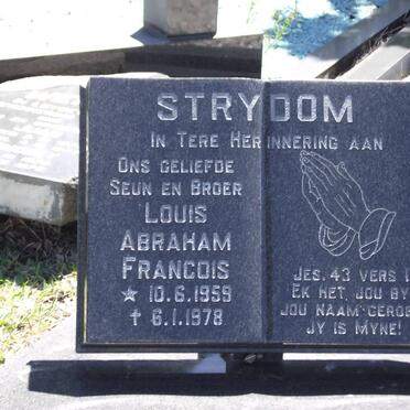 STRYDOM Louis Abraham Francois 1959-1978