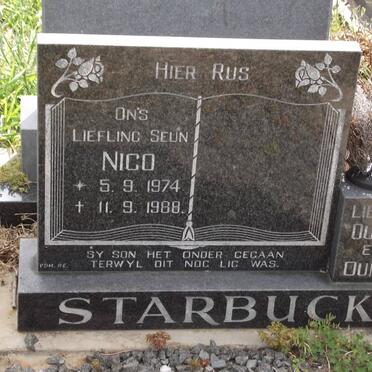 STARBUCK Nico 1974-1988