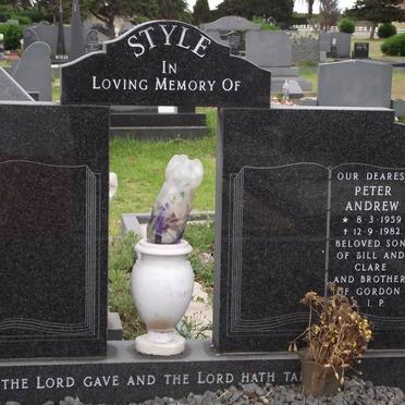 STYLE Peter Andrew 1959-1982