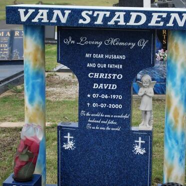 STADEN Christo David, van 1970-2000