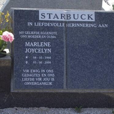 STARBUCK Marlene Joycelyn 1946-2006