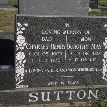 SUTTON Charles Henry 1904-1973 &amp; Dorothy May 1910-1972