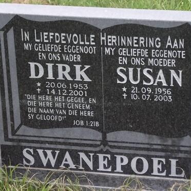 SWANEPOEL Dirk 1953-2001 &amp; Susanna Cornelius 1956-2003