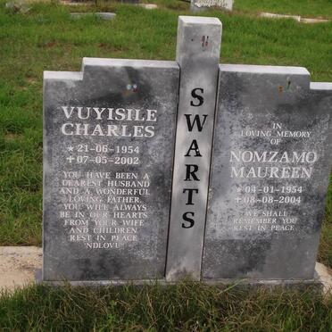 SWARTS Vuyisile Charles 1954-2002 &amp; Nomzamo Maureen 1954-2004