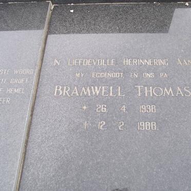 TAIT Bramwell Thomas 1938-1988 &amp; Magrietha Alida 1942-