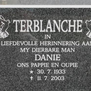 TERBLANCHE Daniel Andrew 1933-2003