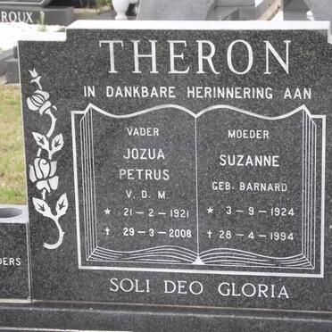 THERON Jozua Petrus V.D.M. 1921-2008 &amp; Suzanne BARNARD 1924-1994